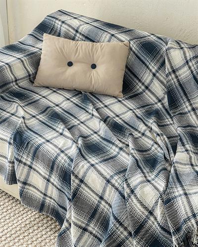 Agata Покривка За Кресло Сиво-Тъмно Синьо, 170 X 180