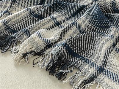 Agata Покривка За Кресло Сиво-Тъмно Синьо, 170 X 250