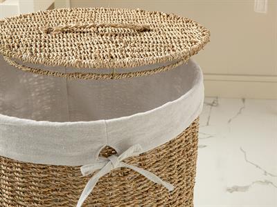 Agatha Кош За Пране 53x53x42 см Кафяв