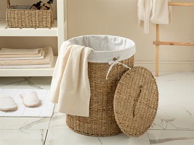 Agatha Кош За Пране 53x53x42 см Кафяв