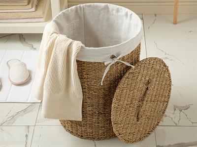 Agatha Кош За Пране 53x53x42 см Кафяв