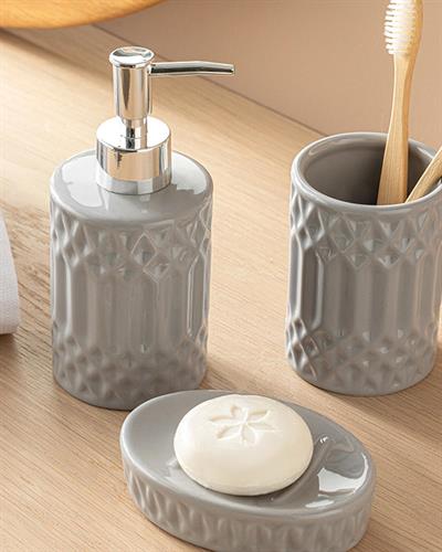 Aıda КОМПЛЕКТ ЗА БАНЯ 3 бр. Gray