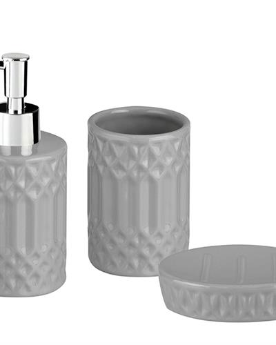 Aıda КОМПЛЕКТ ЗА БАНЯ 3 бр. Gray