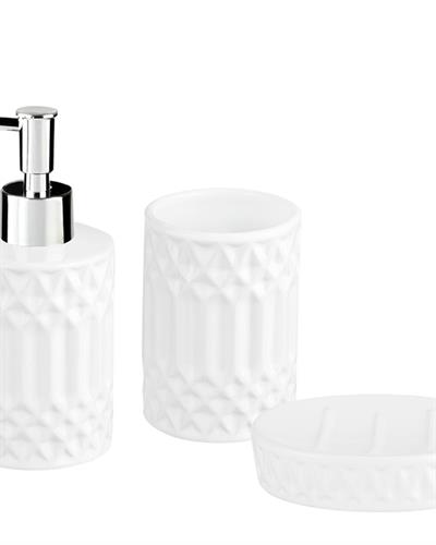 Aıda КОМПЛЕКТ ЗА БАНЯ 3 бр. White