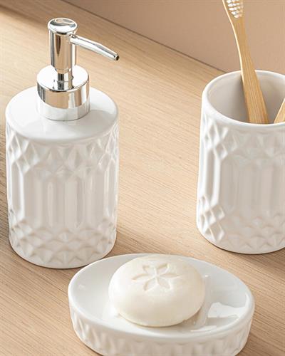 Aıda КОМПЛЕКТ ЗА БАНЯ 3 бр. White