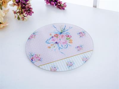 Aıdan ДЪСКА ЗА РЯЗАНЕ Кръгла Cam 25 cm Pink