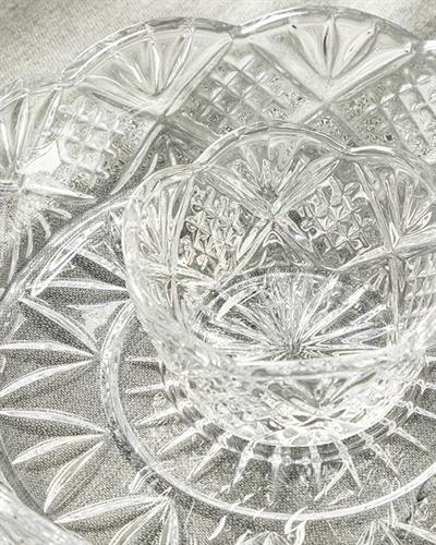 Albin Чиния За Презентация Стъкло, Прозрачен, 20 Cm