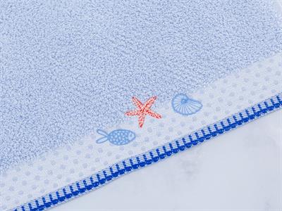 Alda ХАВЛИИ ЗА РЪЦЕ Бродирани 30x45 cm Light Blue