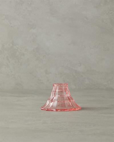 Alesa Свещник Стъкло 6 см Оранжев