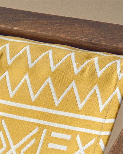 Alessa Шезлонг Дървен 60x120 см Жълт