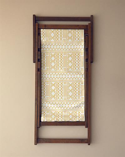 Alessa Шезлонг Дървен 60x120 см Бял