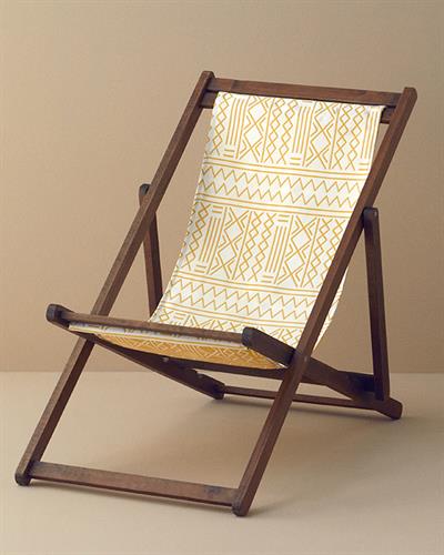 Alessa Шезлонг Дървен 60x120 см Бял