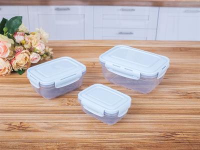 Alessandra КУТИЯ ЗА СЪХРАНЕНИЕ 3 бр. Пластмасов 0,4 - 0,8 - 1,4 L Blue.