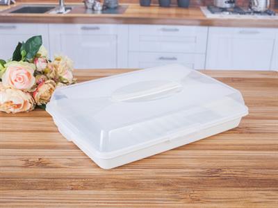 Alessandra КУТИЯ ЗА СЪХРАНЕНИЕ Паста-баница Пластмасов 45x30 cm Beige