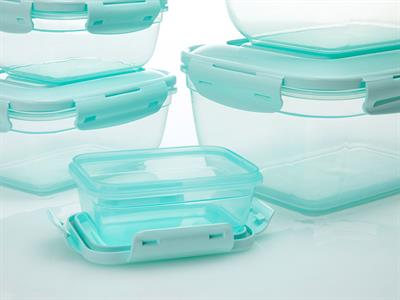 Alessandra КУТИЯ ЗА СЪХРАНЕНИЕ 5 бр. Пластмасов 0,4 - 0,8 - 1,4 - 2,3 - 4,0 L Mint