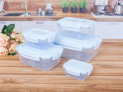 Alessandra КУТИЯ ЗА СЪХРАНЕНИЕ 5 бр. Пластмасов 0,4 - 0,8 - 1,4 - 2,3 - 4,0 L Blue.