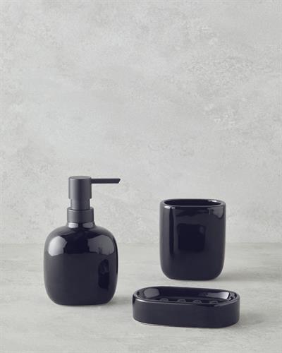 Alesta Комплект За Баня 3 бр. Керамика Черен