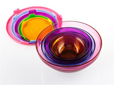 Alesta КУТИЯ ЗА СЪХРАНЕНИЕ 5 бр. Cam 150-200-350-500-900 ml Colorful.