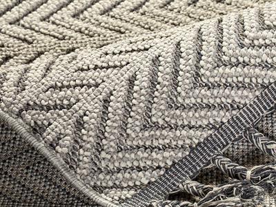 Alesta Килим Тъкан, Крем-Индиго, 80 X 300 Cm