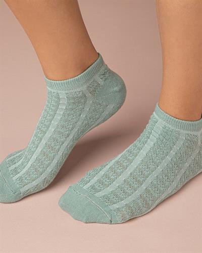 Alice Чорапи До Глезена Дамски, Памучен, Зелено, 36-40