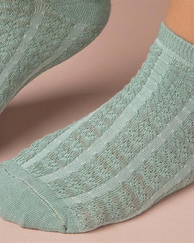 Alice Чорапи До Глезена Дамски, Памучен, Зелено, 36-40