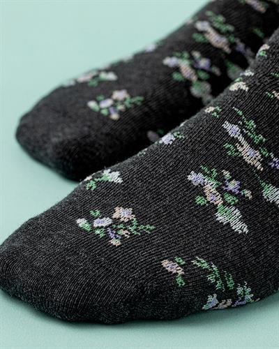 Alicia Cotton Women Single Socks 36-40 Anthracite