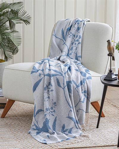 Alita Chair Shawl 130x170 cm Dark Blue