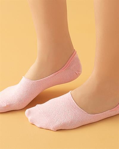 Alita Чорапи Бабет Дамски 2 Бр., Памучен Полиестер, Розово-Сиво, 36-40