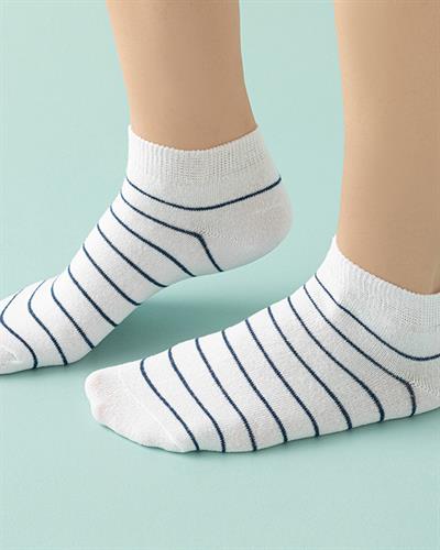 Alita Чорапи Дамски 3 Бр., Памучен Полиестер, Сиво-Бяло, 36-40