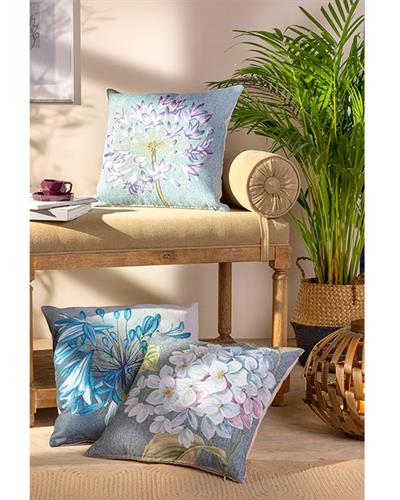 Alıum Декоративна Възглавница Гоблен 45x45 см Виолетов - Син