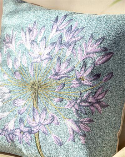 Alıum Декоративна Възглавница Гоблен 45x45 см Виолетов - Син