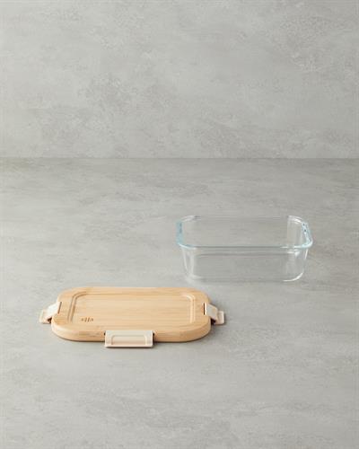 All Fresh Кутия За Съхранение Правоъгълен Стъкло 1050 мл Прозрачен