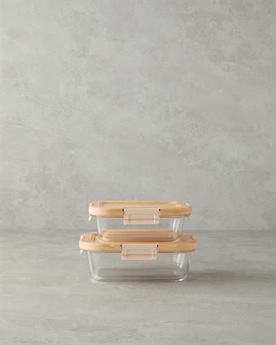 All Fresh Кутия За Съхранение Правоъгълен Стъкло 640 мл Прозрачен