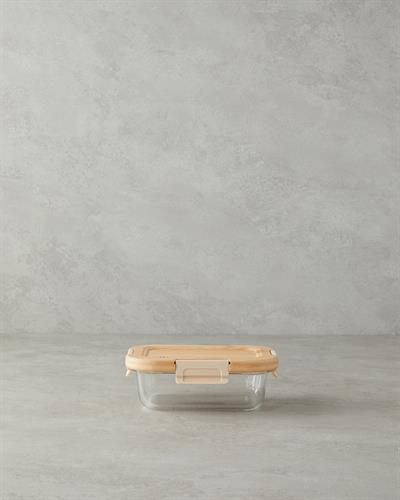 All Fresh Кутия За Съхранение Правоъгълен Стъкло 640 мл Прозрачен