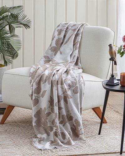 Aloha Шал За Кресло Светлокафяво., 130 X 170 Cm