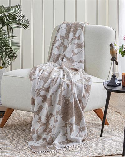 Aloha Шал За Кресло Светлокафяво., 130 X 170 Cm