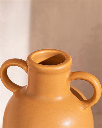 Aloha Ваза Доломите, Светлокафяво., 9 X 9 X 15 Cm