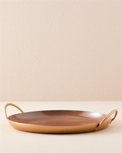 Aloha Декоративен Поднос Метал 30,5x26,5x5,5 см Кафяв