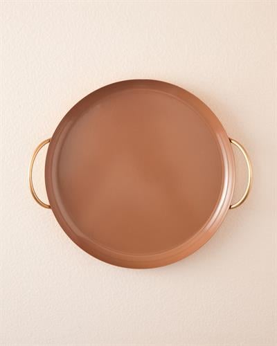 Aloha Декоративен Поднос Метал 30,5x26,5x5,5 см Кафяв