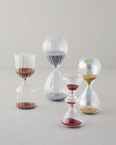 Alonza Пясъчен Часовник 20 см Сребърен.