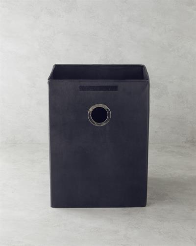 Aluna Кош За Пране Изкуствена кожа 40x30x54 см Черен