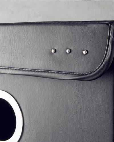 Aluna Кош За Пране Изкуствена кожа 40x30x54 см Черен