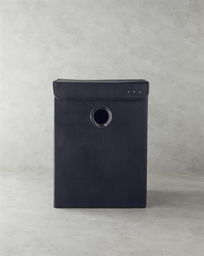 Aluna Кош За Пране Изкуствена кожа 40x30x54 см Черен