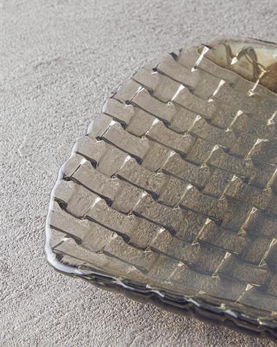 Alvın Плато Стъкло 40x18 cm Антрацит