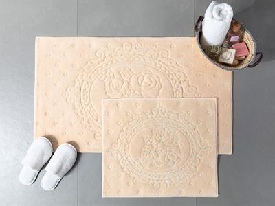 Alya ПОСТЕЛКА ЗА БАНЯ КО Памучен 60x100 - 50x60 cm Beige