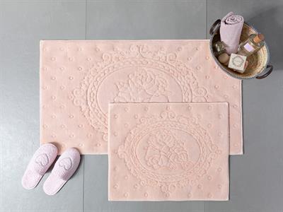 Alya ПОСТЕЛКА ЗА БАНЯ КО Памучен 60x100 - 50x60 cm Powder