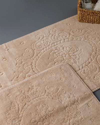 Alysa Комплект Постелки За Баня Памучен 60x100 - 50x60 см Бежов