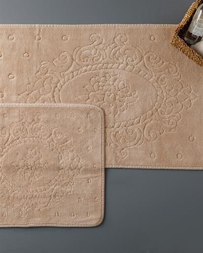 Alysa Комплект Постелки За Баня Памучен 60x100 - 50x60 см Бежов