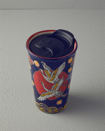 Alysıa Чаша За Пътуване Керамика 350 мл.. Шарен