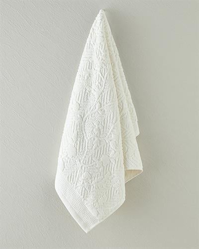 Alyssa Кърпа За Лице Жакардов Памучен 50x80 см Екрю